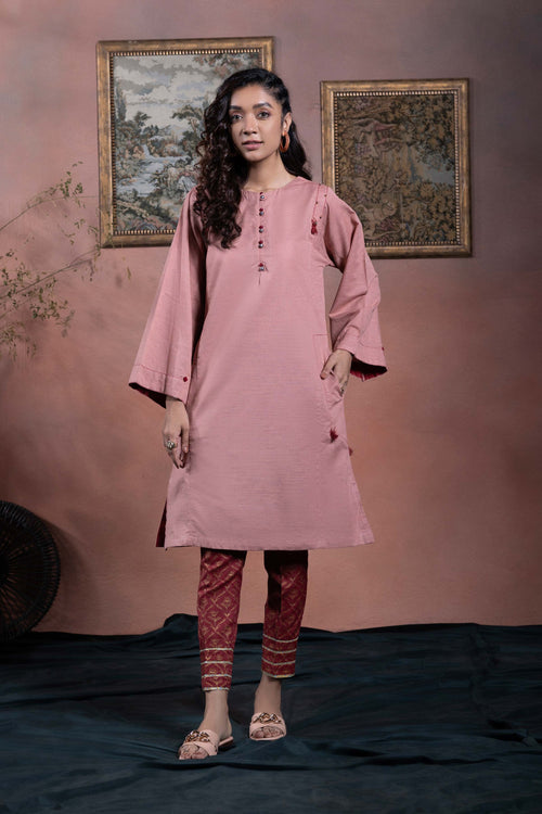 Sapphire - Solid Khaddar Shirt