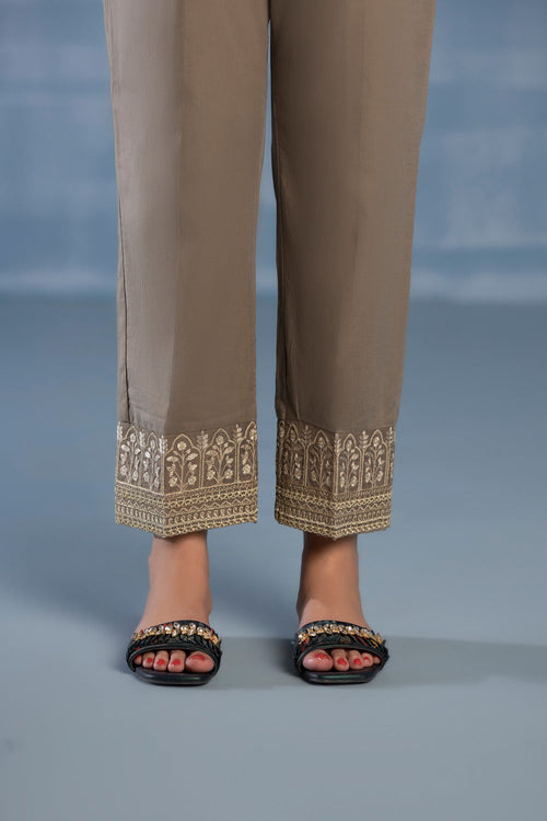Sapphire- Embroidered Recycled Cotton Pants