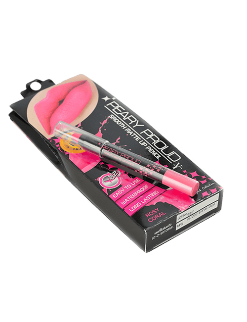 Peary Proud- Smooth Matte Lip Pencil - Rosy Coral