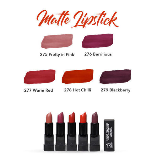 Wb By Hemani - Wb - Herbal Infused Beauty Matte Lipstick - Berrilicious