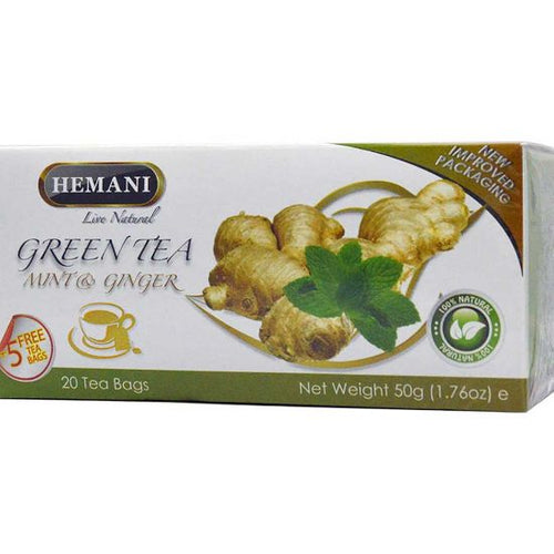Hemani Herbals - Hemani Green Tea Mint And Ginger