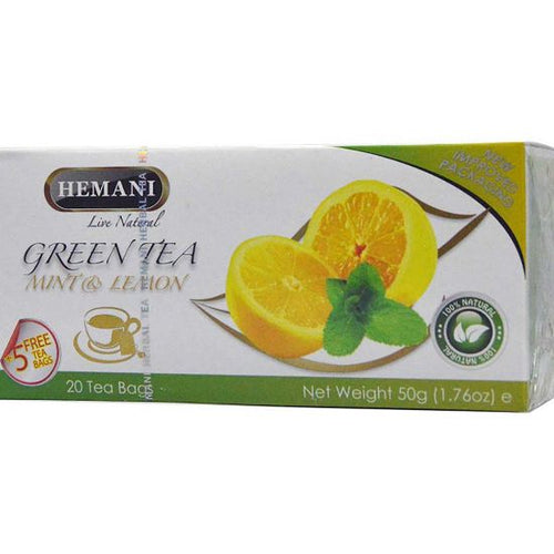 Hemani Herbals - Hemani Green Tea Mint And Lemon