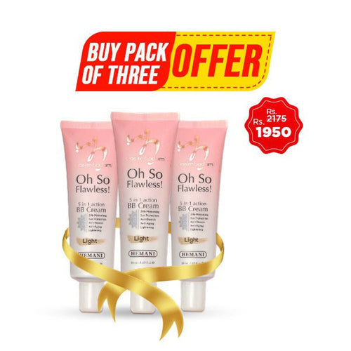 Wb By Hemani - Pack Of 3 Oh So Flawless Bb Cream - Light