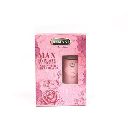 Hemani Herbals - Max Hydrate On-the-go Rose Water + Mist Sprayer