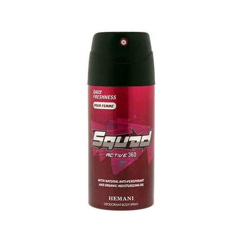 Hemani Herbals- Squad Deodorant Spray Active 360 For Women