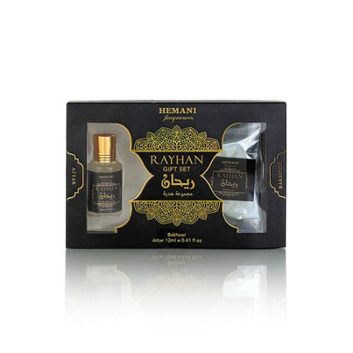 Hemani Herbals - Rayhan Bakhoor & Attar Gift Set
