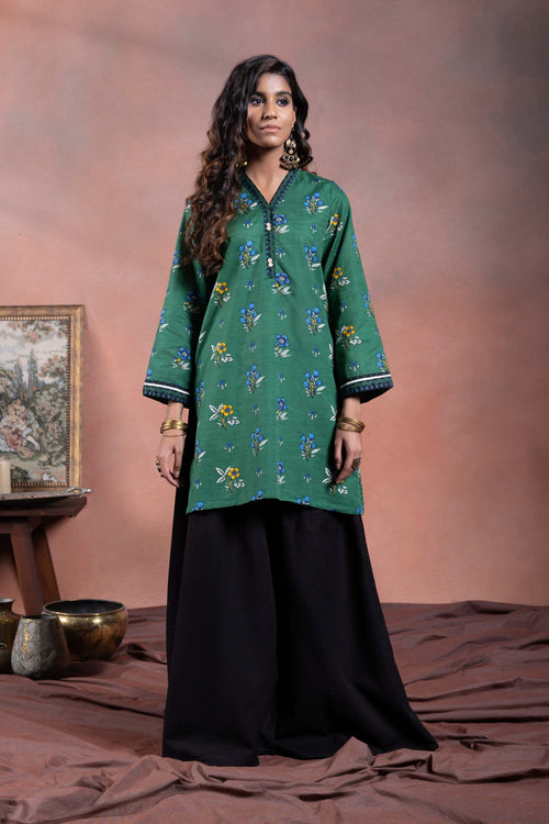 Sapphire - Printed Khaddar Shirt