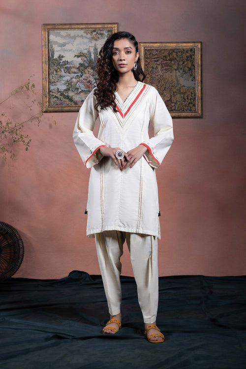 Sapphire - Solid Khaddar Shirt