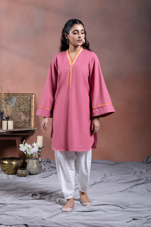 Sapphire - Solid Khaddar Shirt