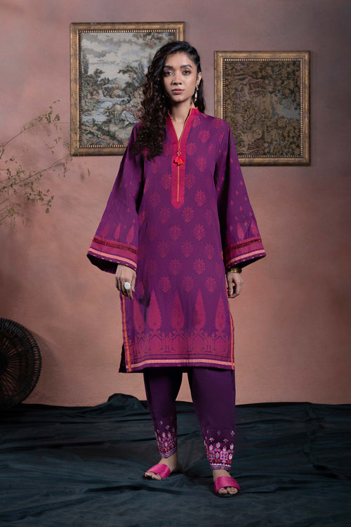 Sapphire - Embroidered Jacquard Shirt