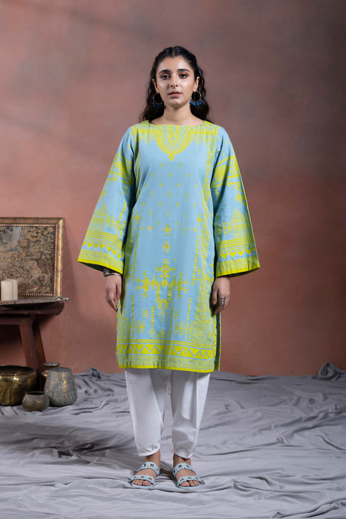 Sapphire - Printed Khaddar Shirt