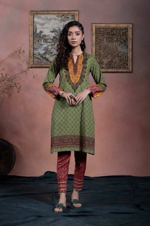 Sapphire - Printed Khaddar Shirt