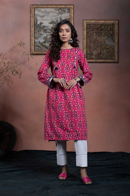 Sapphire - Printed Khaddar Shirt