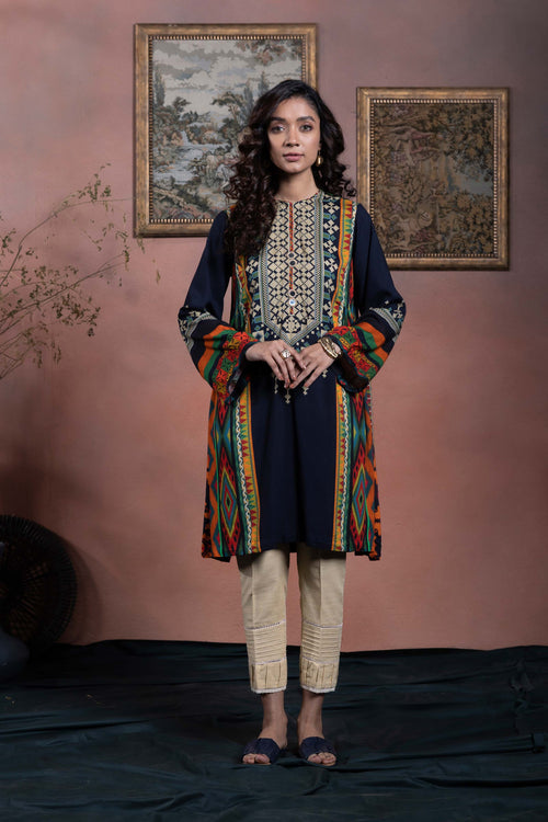 Sapphire - Printed Linen Shirt
