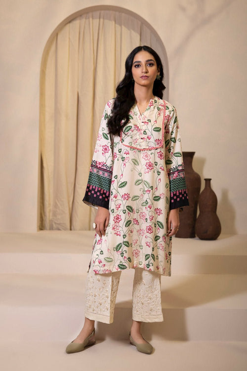 Sapphire - Printed Crepe Shirt