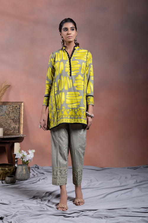Sapphire - Printed Khaddar Shirt