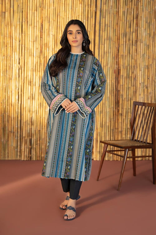 Sapphire- Printed Lawn Shirt