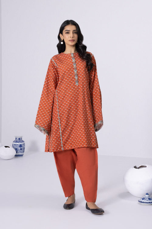 Sapphire- Printed Khaddar Shirt