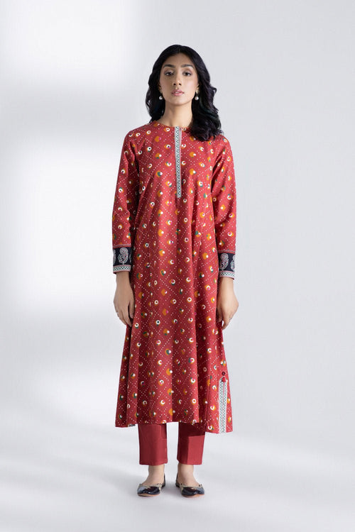 Sapphire- Printed Khaddar Shirt