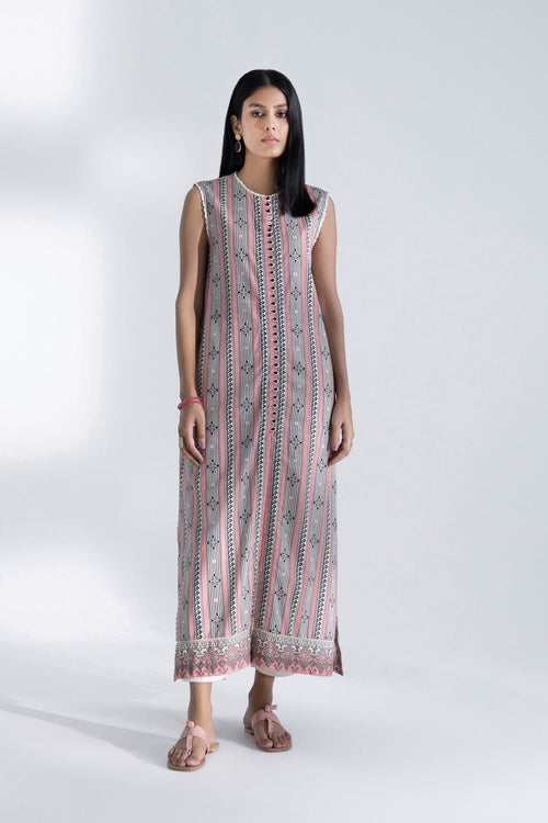 Sapphire- Printed Khaddar Shirt