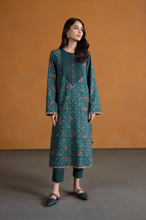 Sapphire- Printed Khaddar Shirt