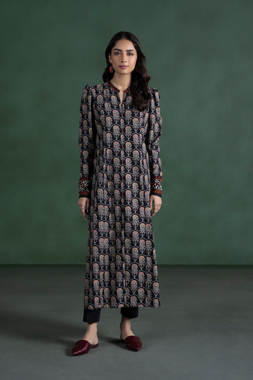 Sapphire- Printed Khaddar Shirt