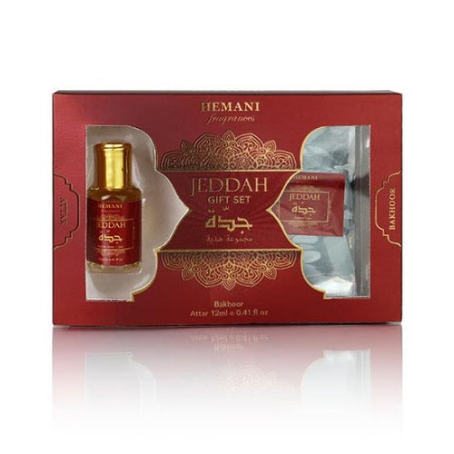 Hemani Herbals - Jeddah Gift Set 2in1 - Attar & Bakhoor