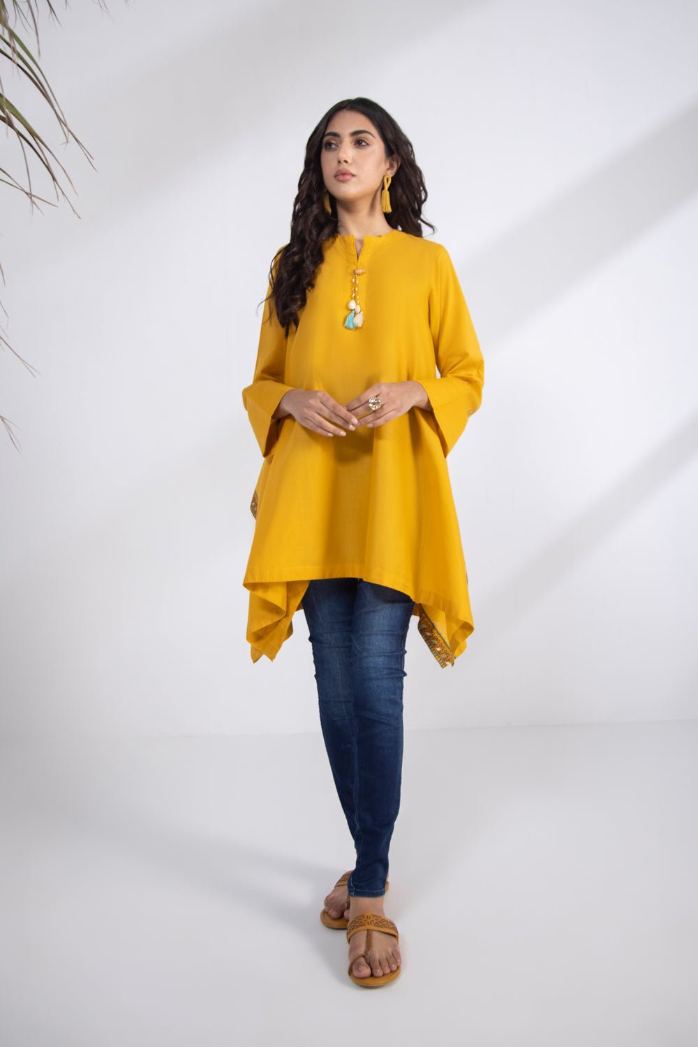 Sapphire - Solid Lawn Kurti