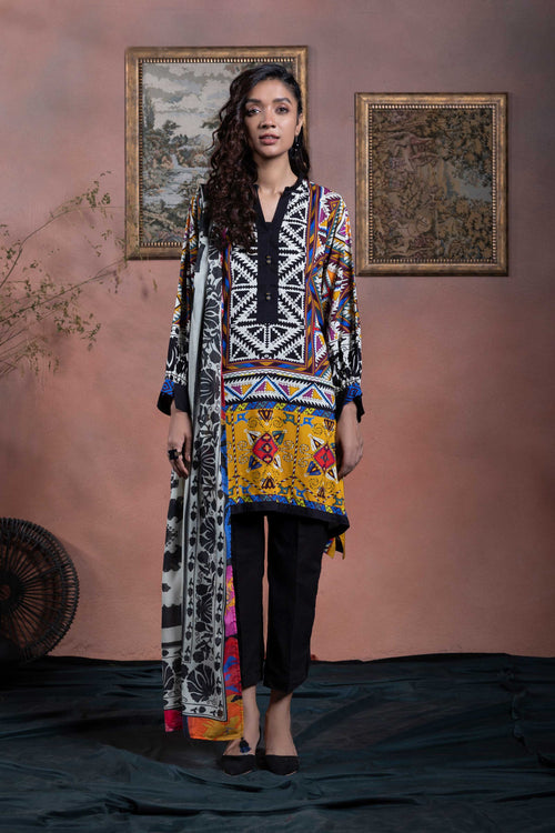 Sapphire - Printed Linen Shirt