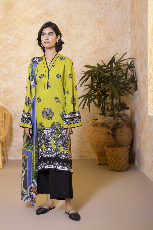 Sapphire - Printed Linen Shirt