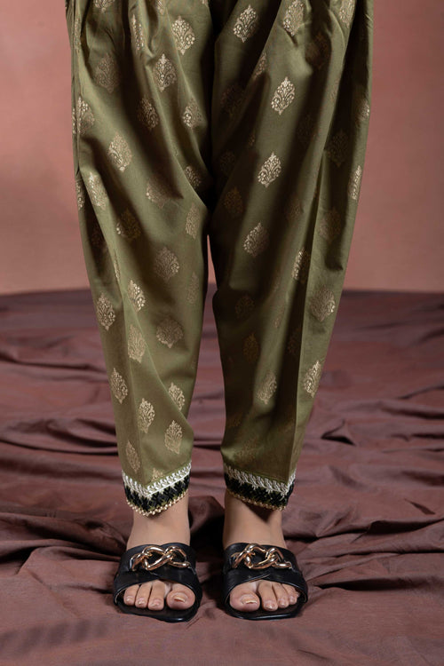 Sapphire - Embroidered Jacquard Shalwar
