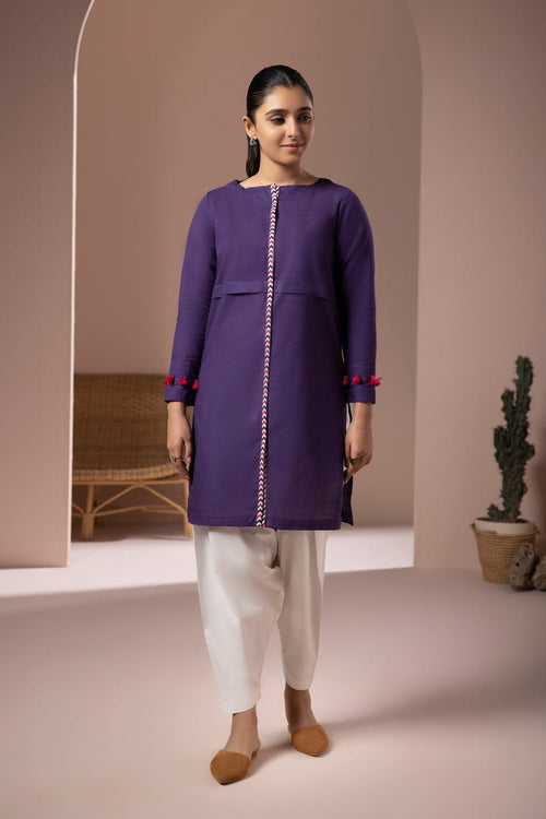 Sapphire - Solid Khaddar Shirt
