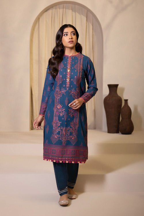 Sapphire - Embroidered Jacquard Shirt