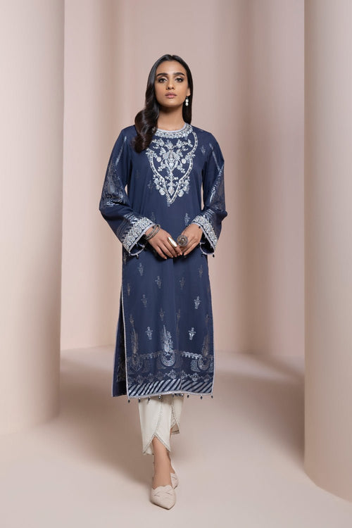 Sapphire - Embroidered Jacquard Shirt