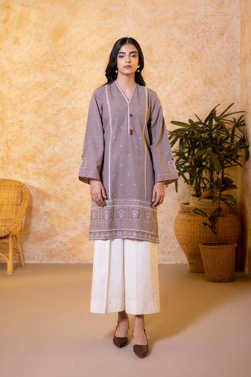 Sapphire - Embroidered Khaddar Shirt