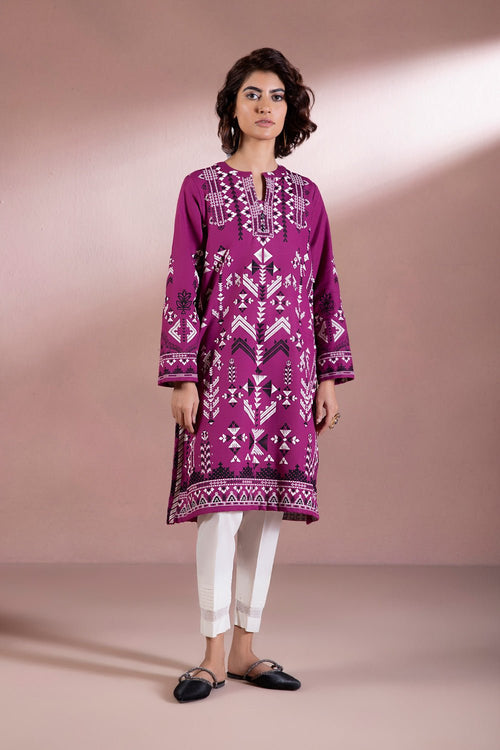 Sapphire - Printed Khaddar Shirt