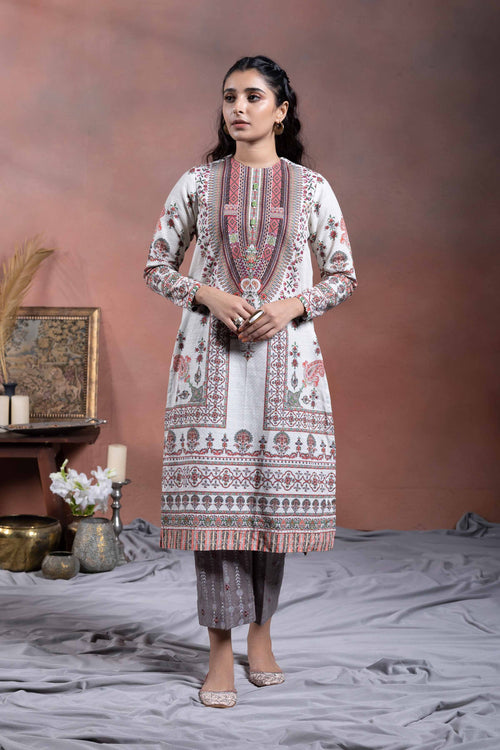 Sapphire - Printed Khaddar Shirt