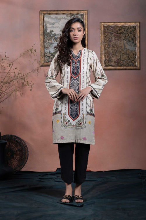 Sapphire - Printed Khaddar Shirt