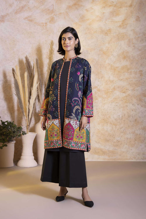 Sapphire - Printed Jacquard Jacket