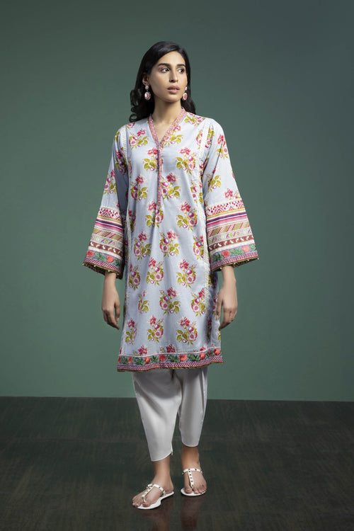 Sapphire - Embroidered Cotton Shirt