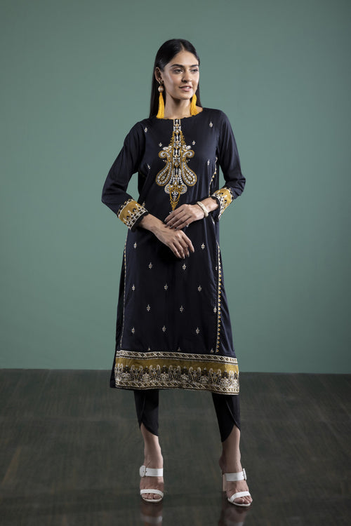 Sapphire - Embroidered Jacquard Shirt