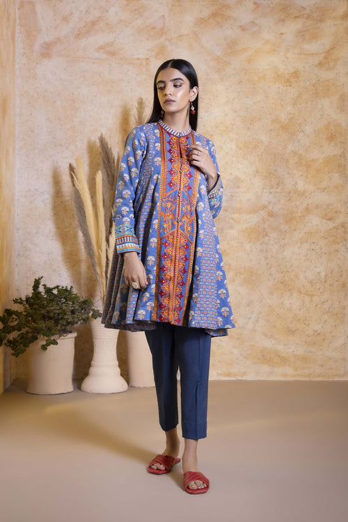 Sapphire - Embroidered Cotton Shirt