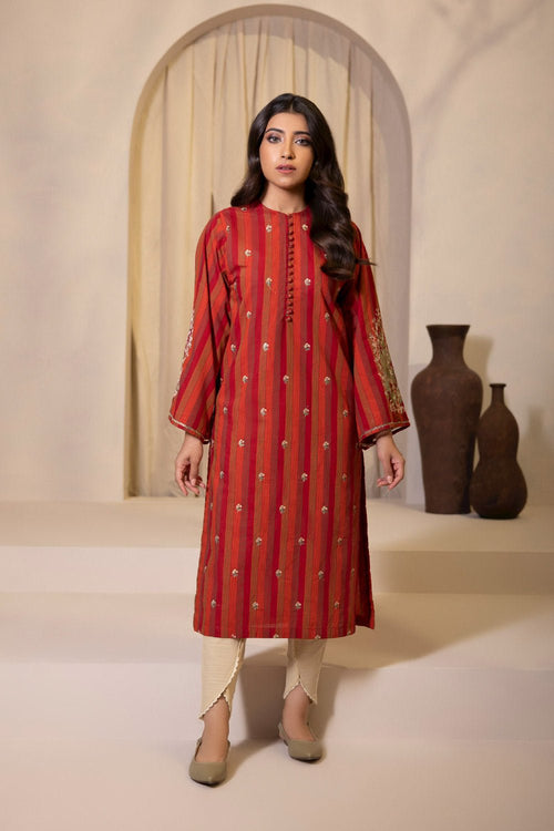 Sapphire - Embroidered Yarn Dyed Shirt