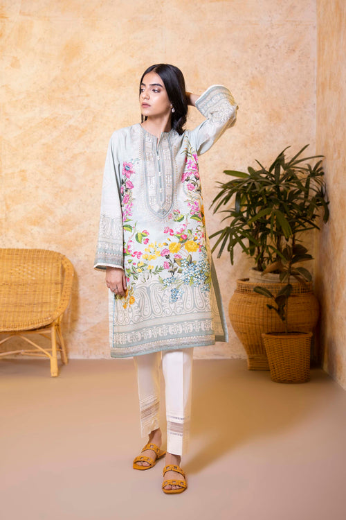 Sapphire - Embroidered Khaddar Shirt