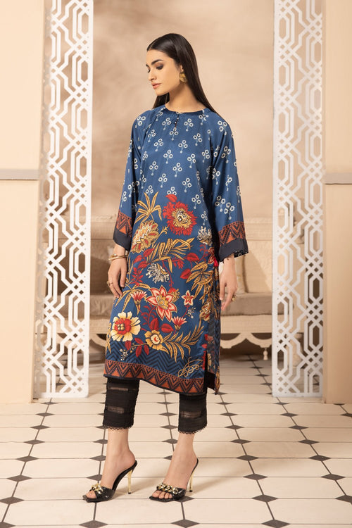 Sapphire - Printed Satin Shirt