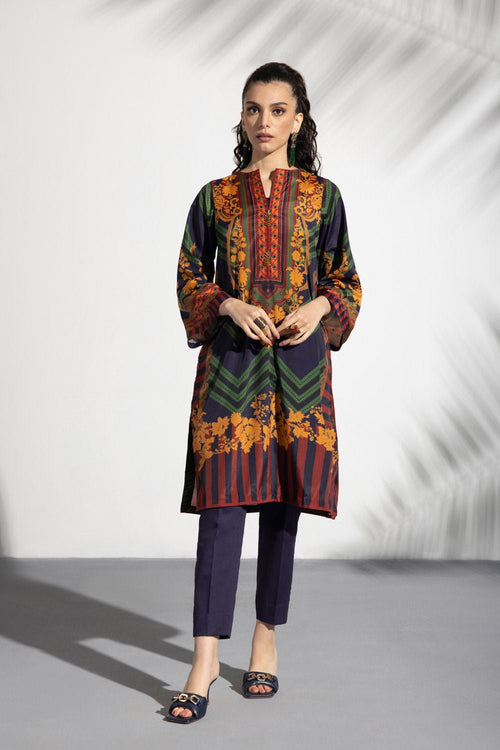 Sapphire - Printed Silk Shirt