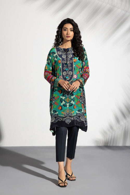 Sapphire - Printed Silk Shirt