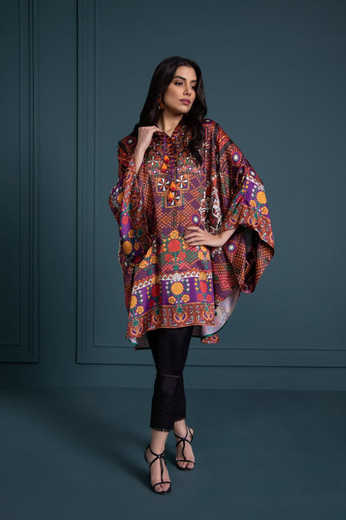 Sapphire - Printed Satin Shirt