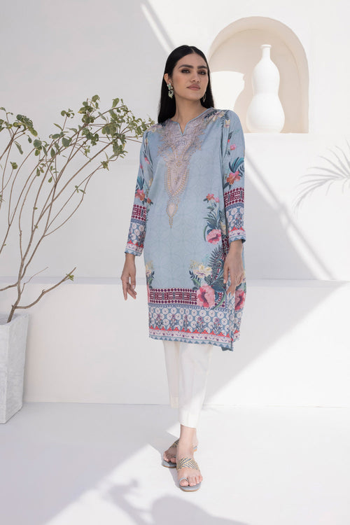 Sapphire - Printed Silk Shirt
