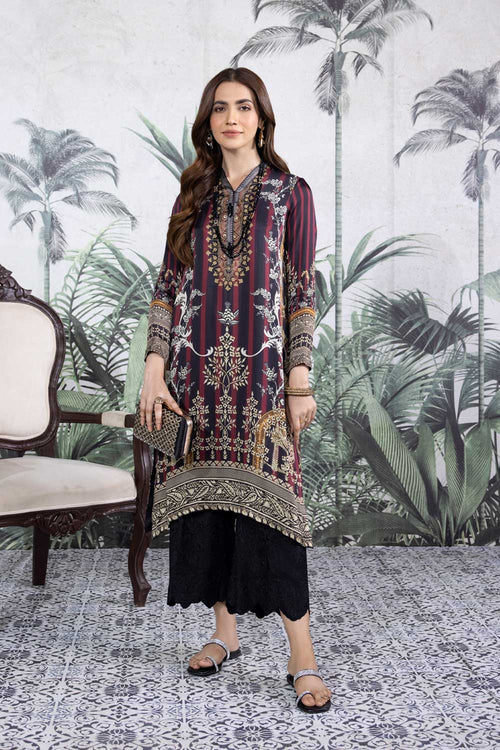 Sapphire - Printed Charmeuse Shirt
